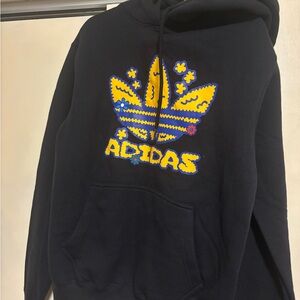 Black pullover Hoodie Adidas men